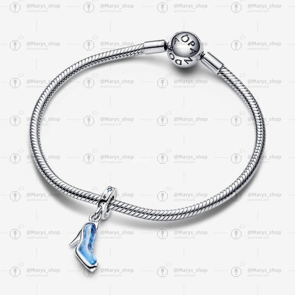 Pandora Disney Cinderella's Glass Slipper Dangle Charm - Picture 3 of 6